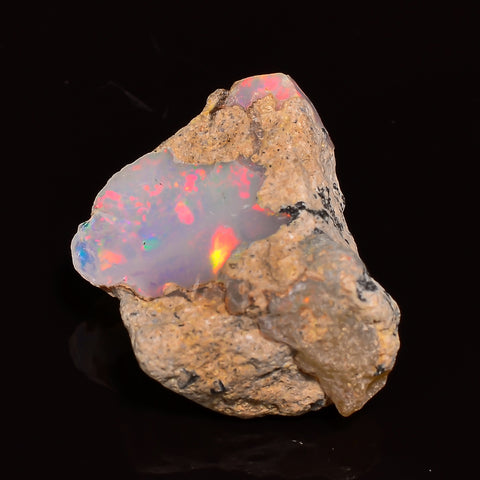 Incredible Top Grade Quality 100% Natural Welo Fire Ethiopian Opal Rough Loose Gemstone For Making Jewelry 21X16X9 MM 10.50 Cts. KR25-39 Sunkarton
