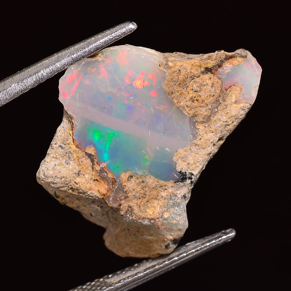 Incredible Top Grade Quality 100% Natural Welo Fire Ethiopian Opal Rough Loose Gemstone For Making Jewelry 21X16X9 MM 10.50 Cts. KR25-39 Sunkarton