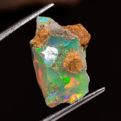 Mind Blowing Top Grade Quality 100% Natural Welo Fire Ethiopian Opal Rough Loose Gemstone For Making Jewelry 17X11X6 MM 05.00 Cts. KR25-41 Sunkarton