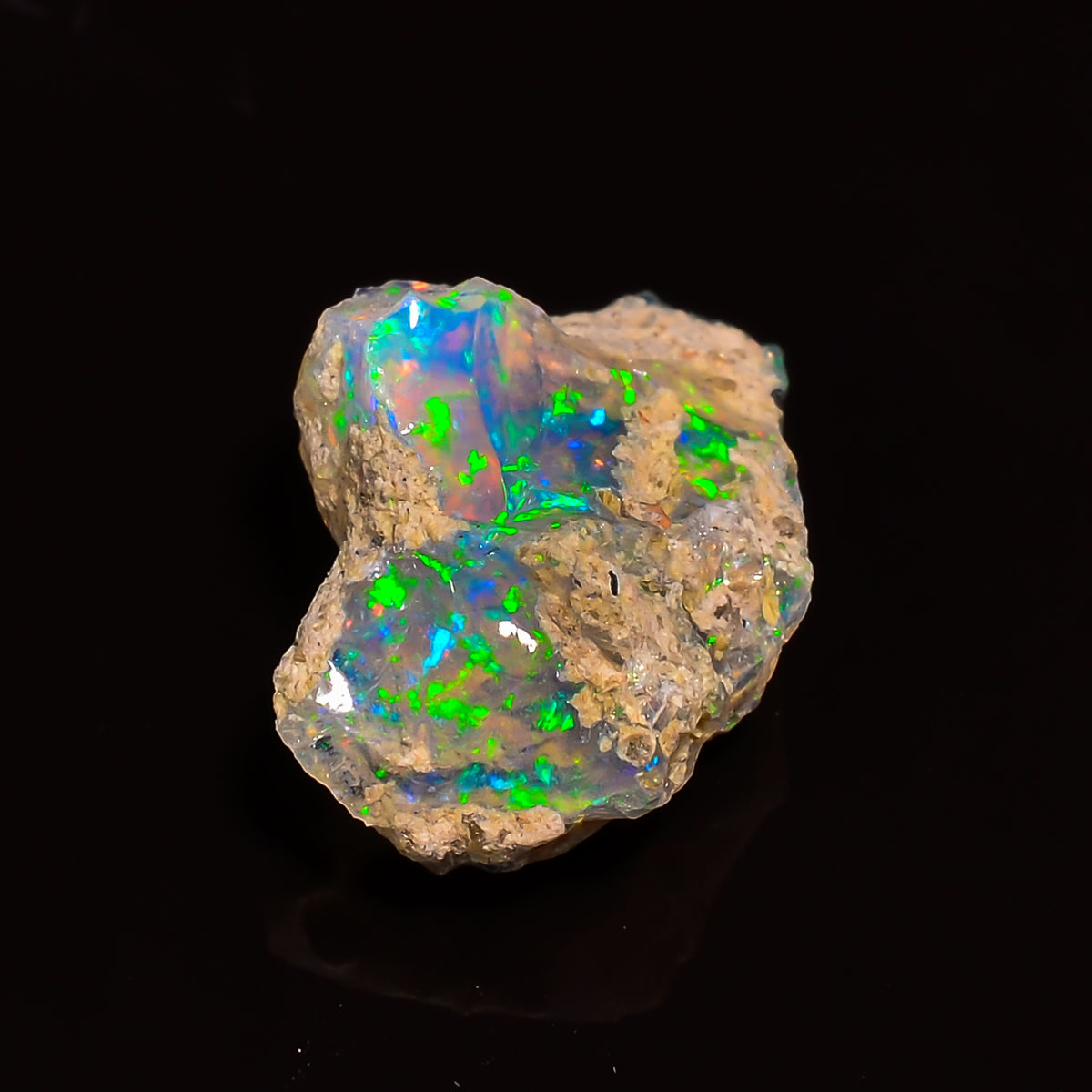 Stunning Top Grade Quality 100% Natural Welo Fire Ethiopian Opal Fancy Rough Loose Gemstone For Making Jewelry 16X12X8 MM 04.00 Cts. KR25-45 Sunkarton