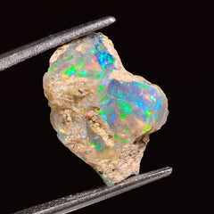 Stunning Top Grade Quality 100% Natural Welo Fire Ethiopian Opal Fancy Rough Loose Gemstone For Making Jewelry 16X12X8 MM 04.00 Cts. KR25-45 Sunkarton