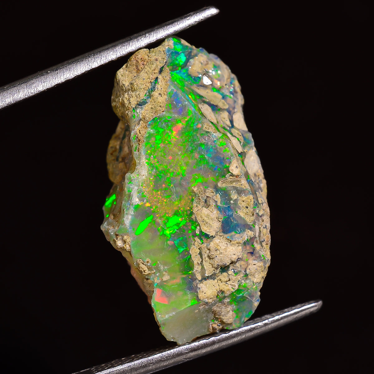 Terrific Top Grade Quality 100% Natural Welo Fire Ethiopian Opal Rough Loose Gemstone For Making Jewelry 24X14X13 MM 14.00 Cts. KR25-48 Sunkarton