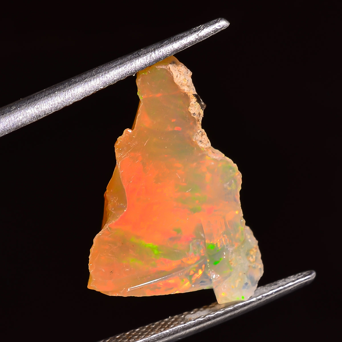 Unique Top Grade Quality 100% Natural Welo Fire Ethiopian Opal Fancy Rough Loose Gemstone For Making Jewelry 20X14X6 MM 05.00 Cts. KR25-49 Sunkarton