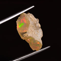 Beautiful Top Grade Quality 100% Natural Welo Fire Ethiopian Opal Fancy Rough Loose Gemstone For Making Jewelry 18X17X7 MM 11.50 Cts. KR25-4 Sunkarton
