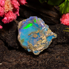 Amazing Top Grade Quality 100% Natural Welo Fire Ethiopian Opal Fancy Rough Loose Gemstone For Making Jewelry 19X17X10 MM 11.00 Cts. KR25-51 Sunkarton