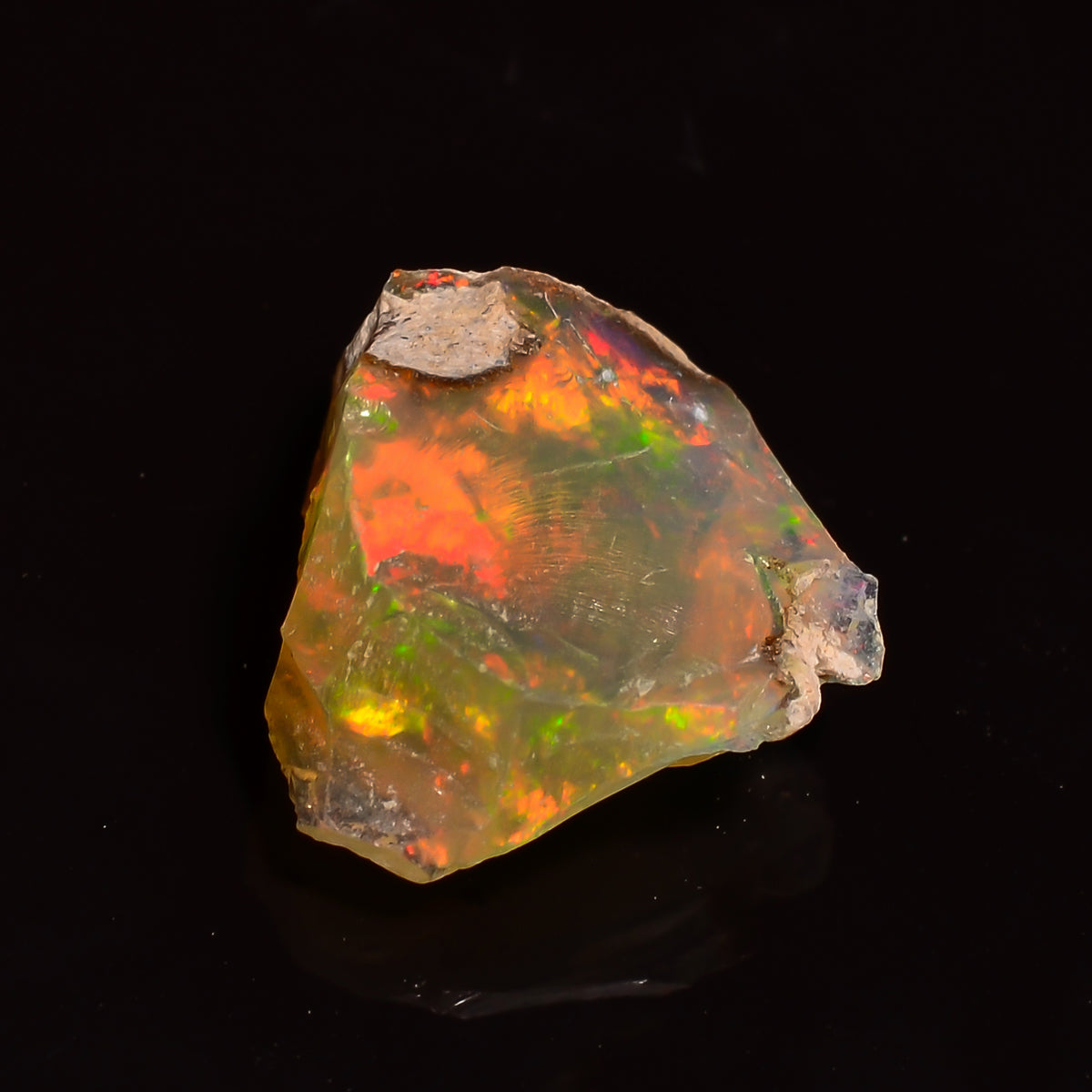 Attractive Top Grade Quality 100% Natural Welo Fire Ethiopian Opal Rough Loose Gemstone For Making Jewelry 13X12X7 MM 04.50 Cts. KR25-52 Sunkarton