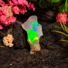 Awesome Top Grade Quality 100% Natural Welo Fire Ethiopian Opal Fancy Rough Loose Gemstone For Making Jewelry 22X10X5 MM 03.00 Cts. KR25-53 Sunkarton