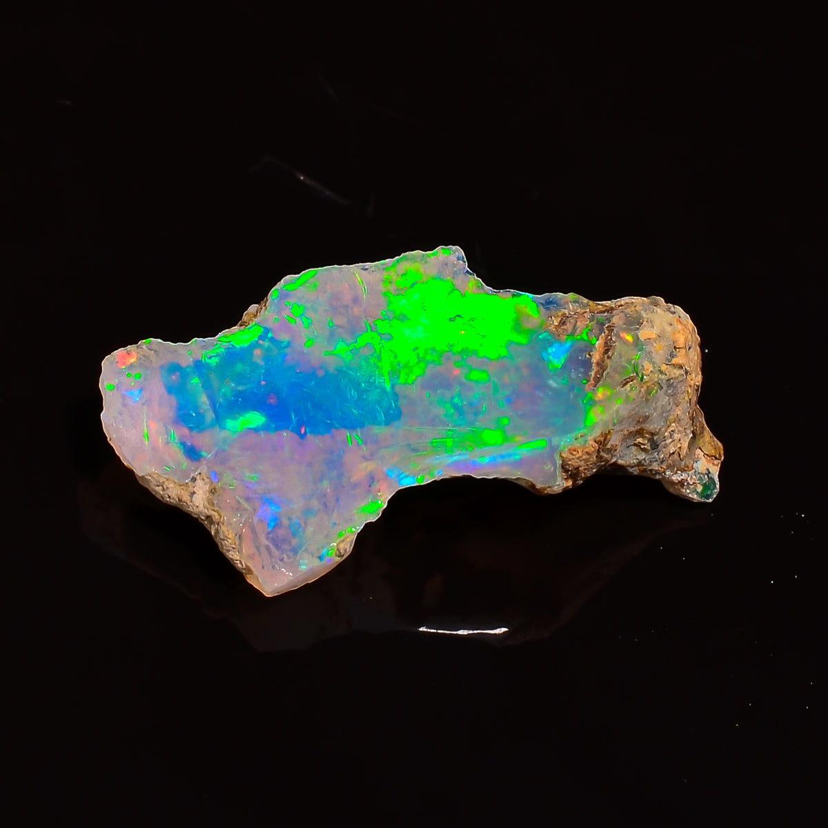 Awesome Top Grade Quality 100% Natural Welo Fire Ethiopian Opal Fancy Rough Loose Gemstone For Making Jewelry 22X10X5 MM 03.00 Cts. KR25-53 Sunkarton