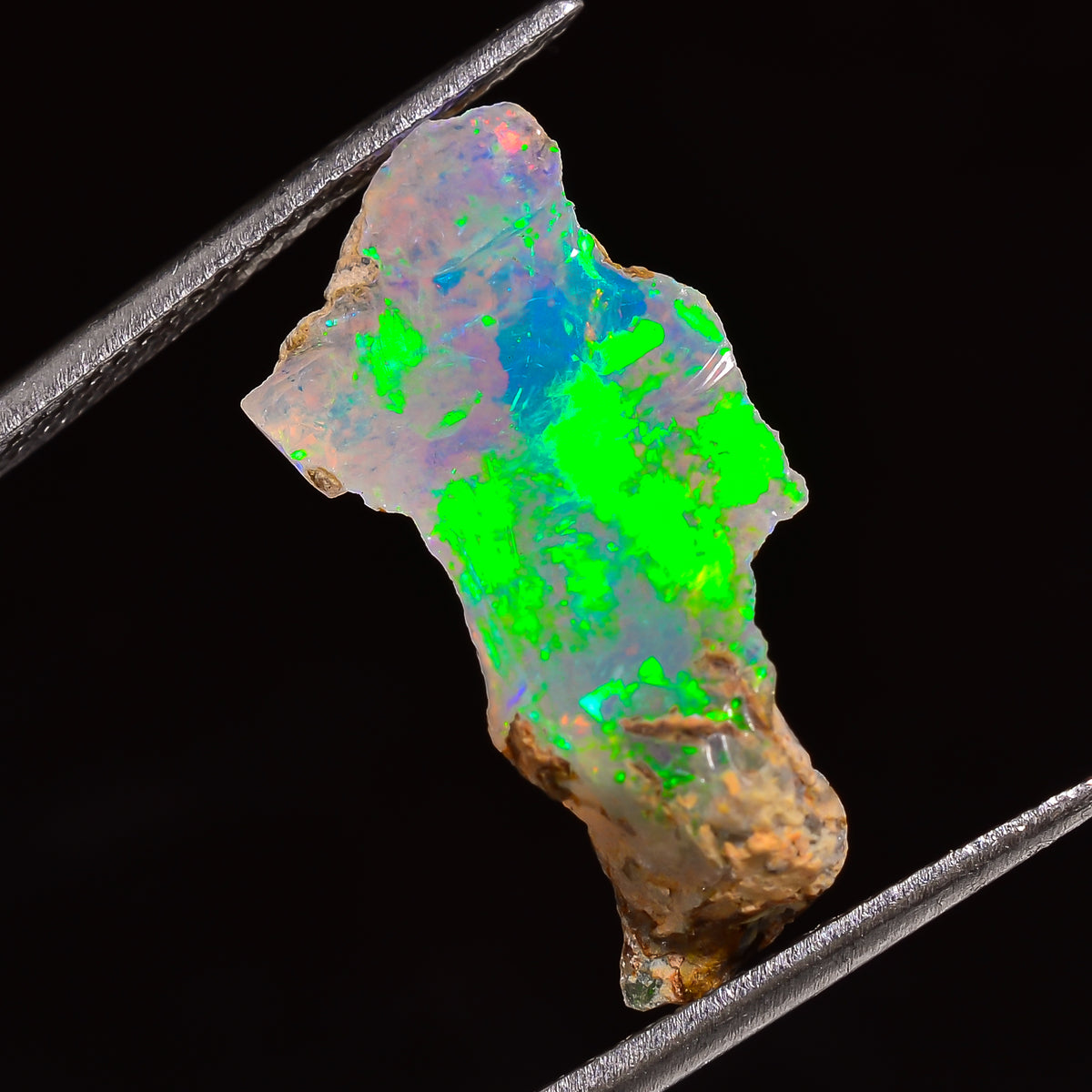 Awesome Top Grade Quality 100% Natural Welo Fire Ethiopian Opal Fancy Rough Loose Gemstone For Making Jewelry 22X10X5 MM 03.00 Cts. KR25-53 Sunkarton