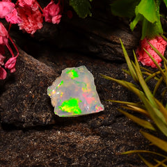 Beautiful Top Grade Quality 100% Natural Welo Fire Ethiopian Opal Rough Loose Gemstone For Making Jewelry 12X10X6 MM 02.50 Cts. KR25-54 Sunkarton