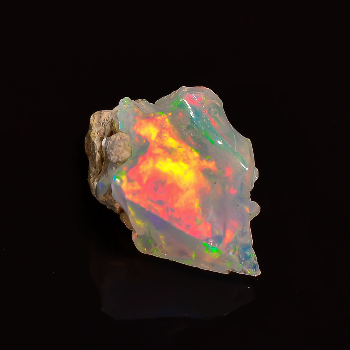 Beautiful Top Grade Quality 100% Natural Welo Fire Ethiopian Opal Rough Loose Gemstone For Making Jewelry 12X10X6 MM 02.50 Cts. KR25-54 Sunkarton