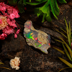 Fabulous Top Grade Quality 100% Natural Welo Fire Ethiopian Opal Fancy Rough Loose Gemstone For Making Jewelry 23X14X9 MM 06.50 Cts. KR25-60 Sunkarton