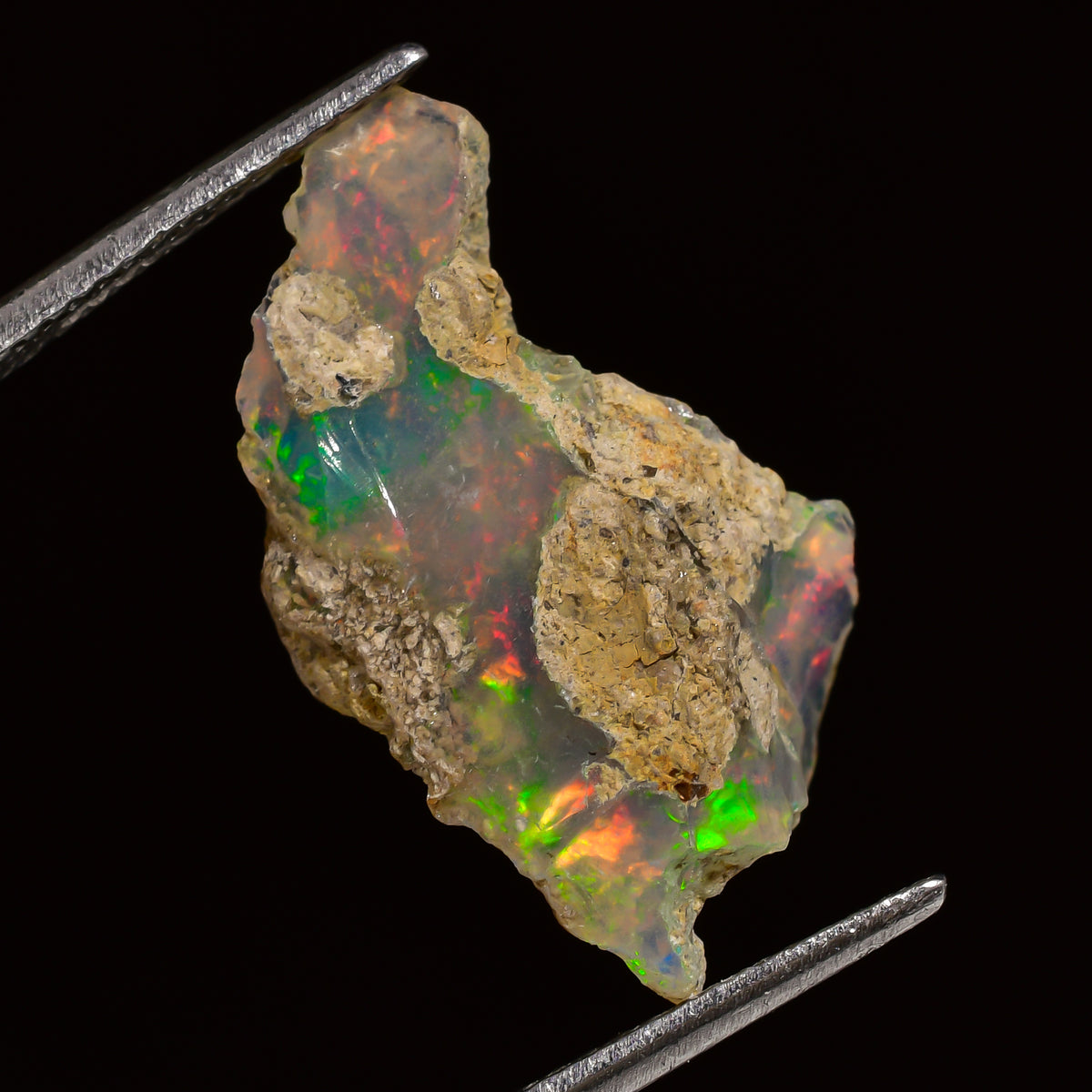 Fabulous Top Grade Quality 100% Natural Welo Fire Ethiopian Opal Fancy Rough Loose Gemstone For Making Jewelry 23X14X9 MM 06.50 Cts. KR25-60 Sunkarton