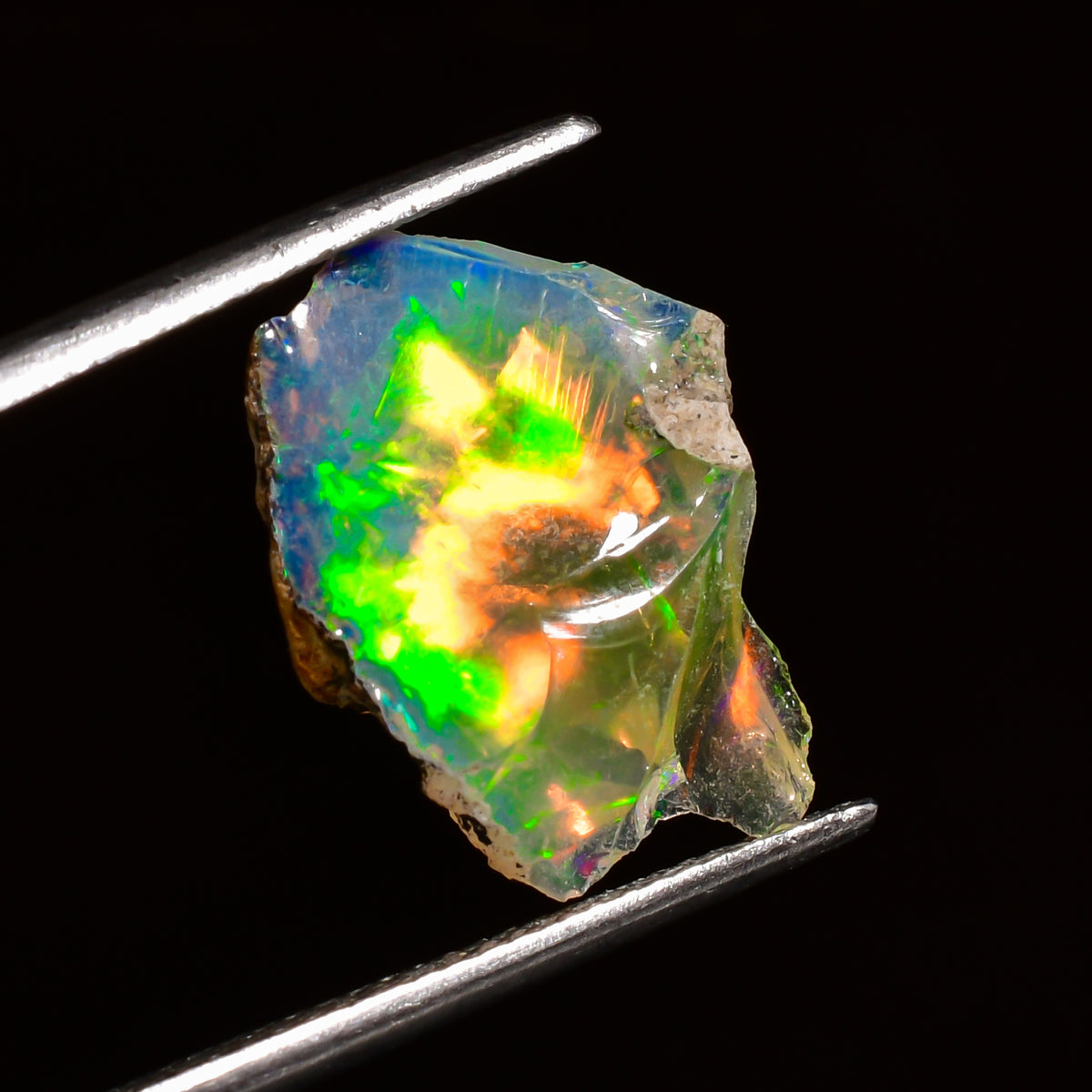 Fantastic Top Grade Quality 100% Natural Welo Fire Ethiopian Opal Rough Loose Gemstone For Making Jewelry 15X11X5 MM 03.50 Cts. KR25-61 Sunkarton