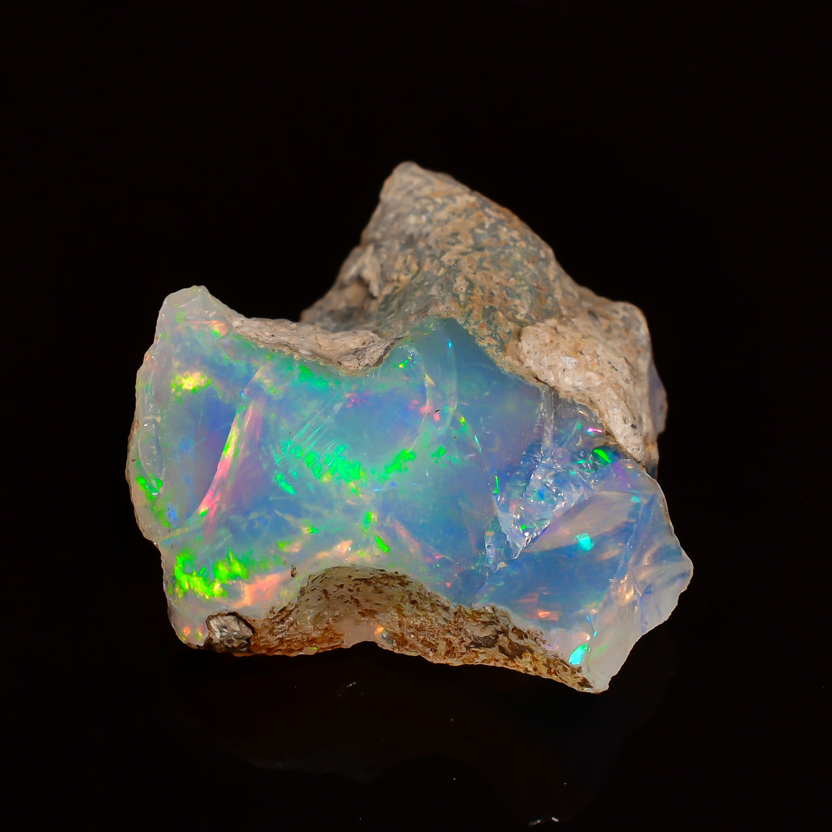 Immaculate Top Grade Quality 100% Natural Welo Fire Ethiopian Opal Rough Loose Gemstone For Making Jewelry 19X17X7 MM 06.50 Cts. KR25-63 Sunkarton