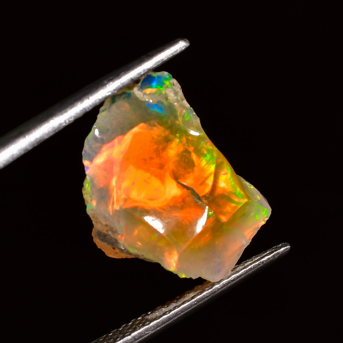 Incredible Top Grade Quality 100% Natural Welo Fire Ethiopian Opal Rough Loose Gemstone For Making Jewelry 16X11X10 MM 05.50 Cts. KR25-64 Sunkarton