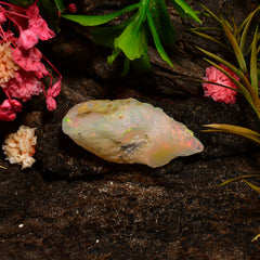 Marvellous Top Grade Quality 100% Natural Welo Fire Ethiopian Opal Rough Loose Gemstone For Making Jewelry 23X11X10 MM 09.00 Cts. KR25-65 Sunkarton