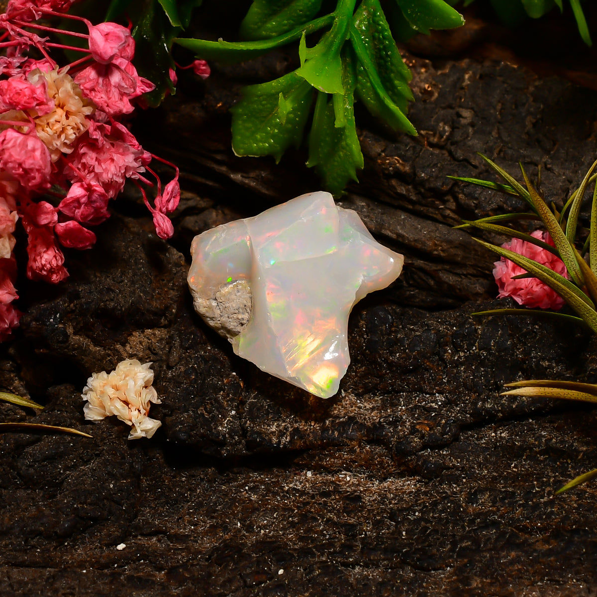 Outstanding Top Grade Quality 100% Natural Welo Fire Ethiopian Opal Rough Loose Gemstone For Making Jewelry 16X15X11 MM 07.50 Cts. KR25-67 Sunkarton