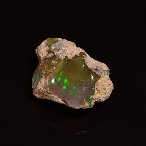 Dazzling Top Grade Quality 100% Natural Welo Fire Ethiopian Opal Fancy Rough Loose Gemstone For Making Jewelry 20X15X9 MM 11.00 Cts. KR25-6 Sunkarton