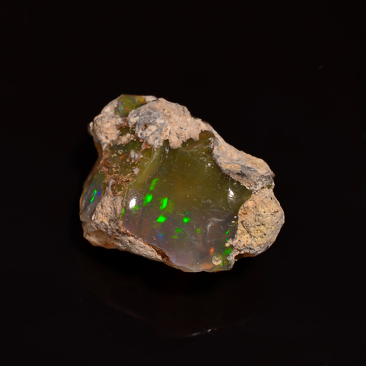 Dazzling Top Grade Quality 100% Natural Welo Fire Ethiopian Opal Fancy Rough Loose Gemstone For Making Jewelry 20X15X9 MM 11.00 Cts. KR25-6 Sunkarton