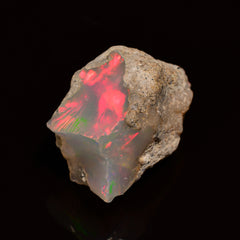 Stunning Top Grade Quality 100% Natural Welo Fire Ethiopian Opal Rough Loose Gemstone For Making Jewelry 18X11X10 MM 06.00 Cts. KR25-70 Sunkarton