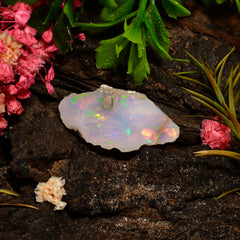 Tempting Top Grade Quality 100% Natural Welo Fire Ethiopian Opal Fancy Rough Loose Gemstone For Making Jewelry 25X13X7 MM 06.50 Cts. KR25-72 Sunkarton