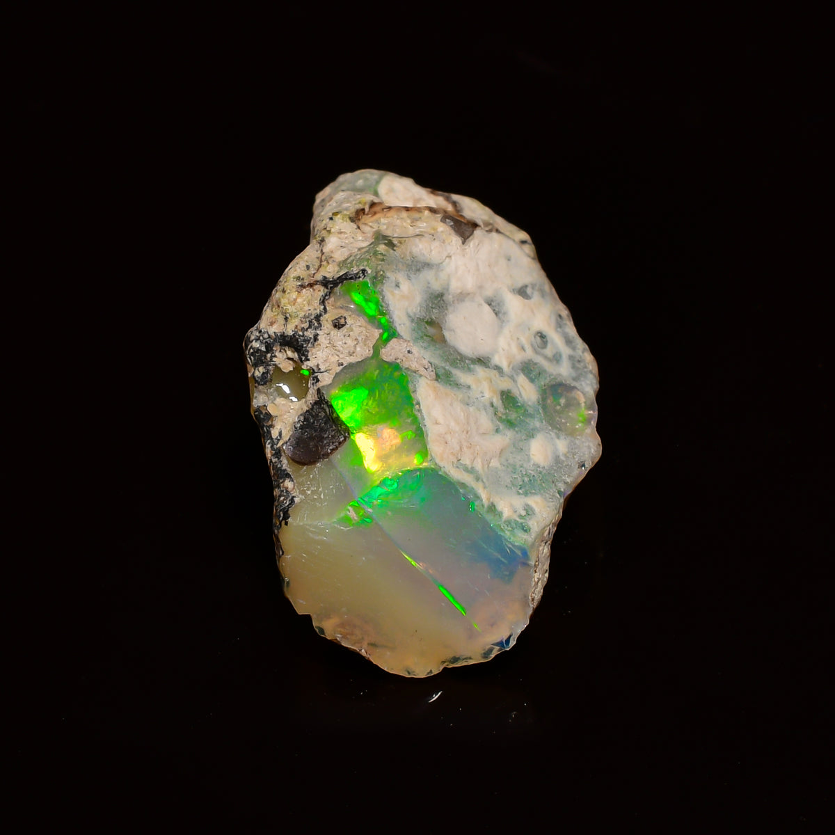 Terrific Top Grade Quality 100% Natural Welo Fire Ethiopian Opal Fancy Rough Loose Gemstone For Making Jewelry 19X12X9 MM 07.00 Cts. KR25-73 Sunkarton
