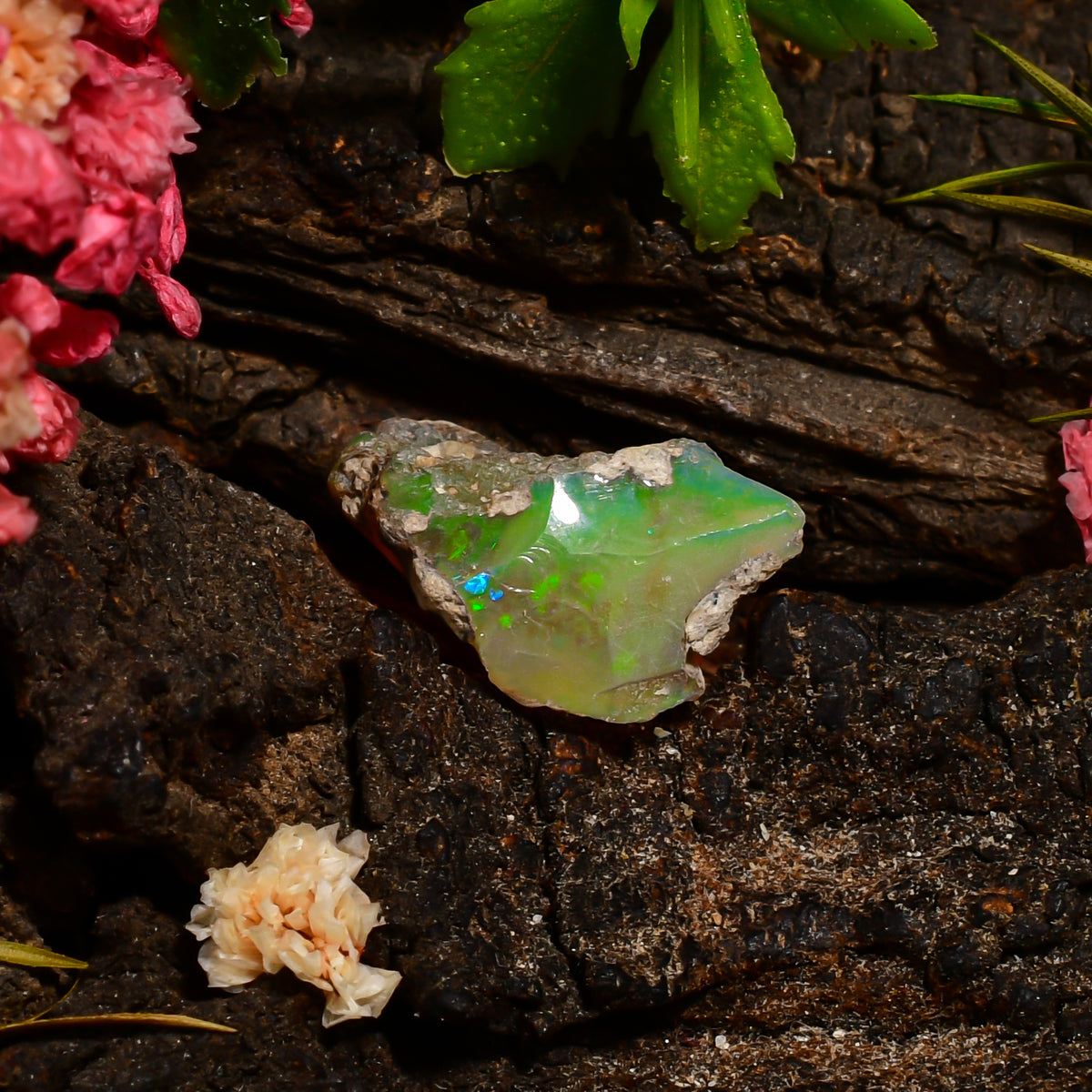 Unique Top Grade Quality 100% Natural Welo Fire Ethiopian Opal Fancy Rough Loose Gemstone For Making Jewelry 17X10X9 MM 05.00 Cts. KR25-74 Sunkarton