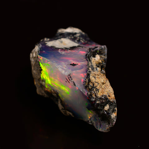 Amazing Top Grade Quality 100% Natural Welo Fire Ethiopian Opal Fancy Rough Loose Gemstone For Making Jewelry 18X11X10 MM 06.00 Cts. KR25-76 Sunkarton