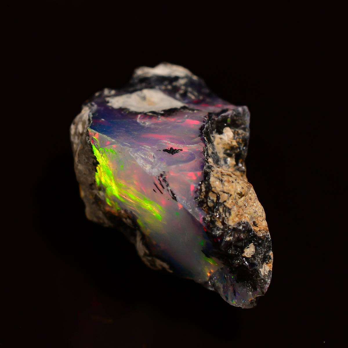 Amazing Top Grade Quality 100% Natural Welo Fire Ethiopian Opal Fancy Rough Loose Gemstone For Making Jewelry 18X11X10 MM 06.00 Cts. KR25-76 Sunkarton