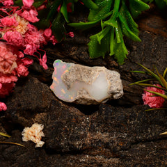 Attractive Top Grade Quality 100% Natural Welo Fire Ethiopian Opal Rough Loose Gemstone For Making Jewelry 21X12X9 MM 08.50 Cts. KR25-77 Sunkarton