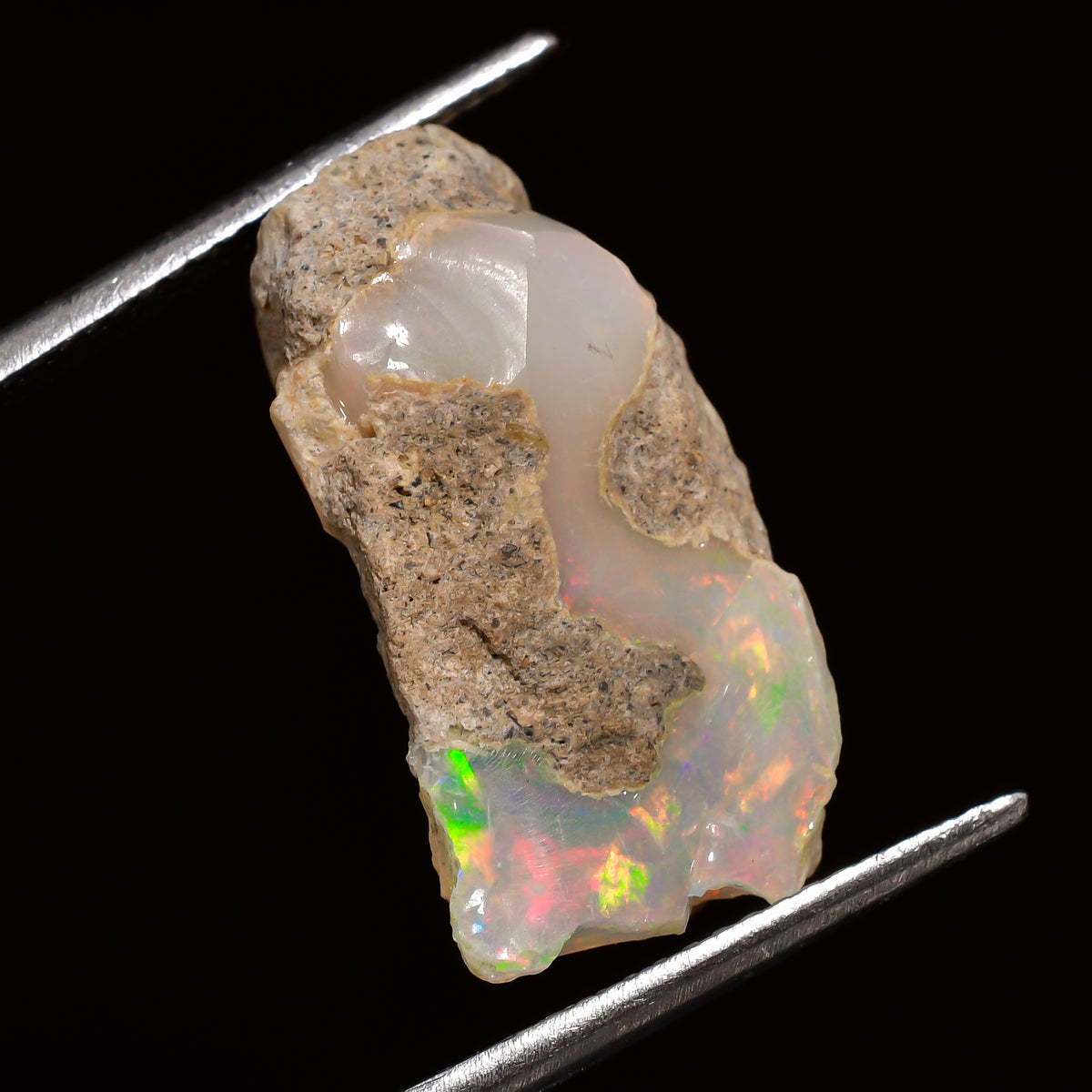 Attractive Top Grade Quality 100% Natural Welo Fire Ethiopian Opal Rough Loose Gemstone For Making Jewelry 21X12X9 MM 08.50 Cts. KR25-77 Sunkarton