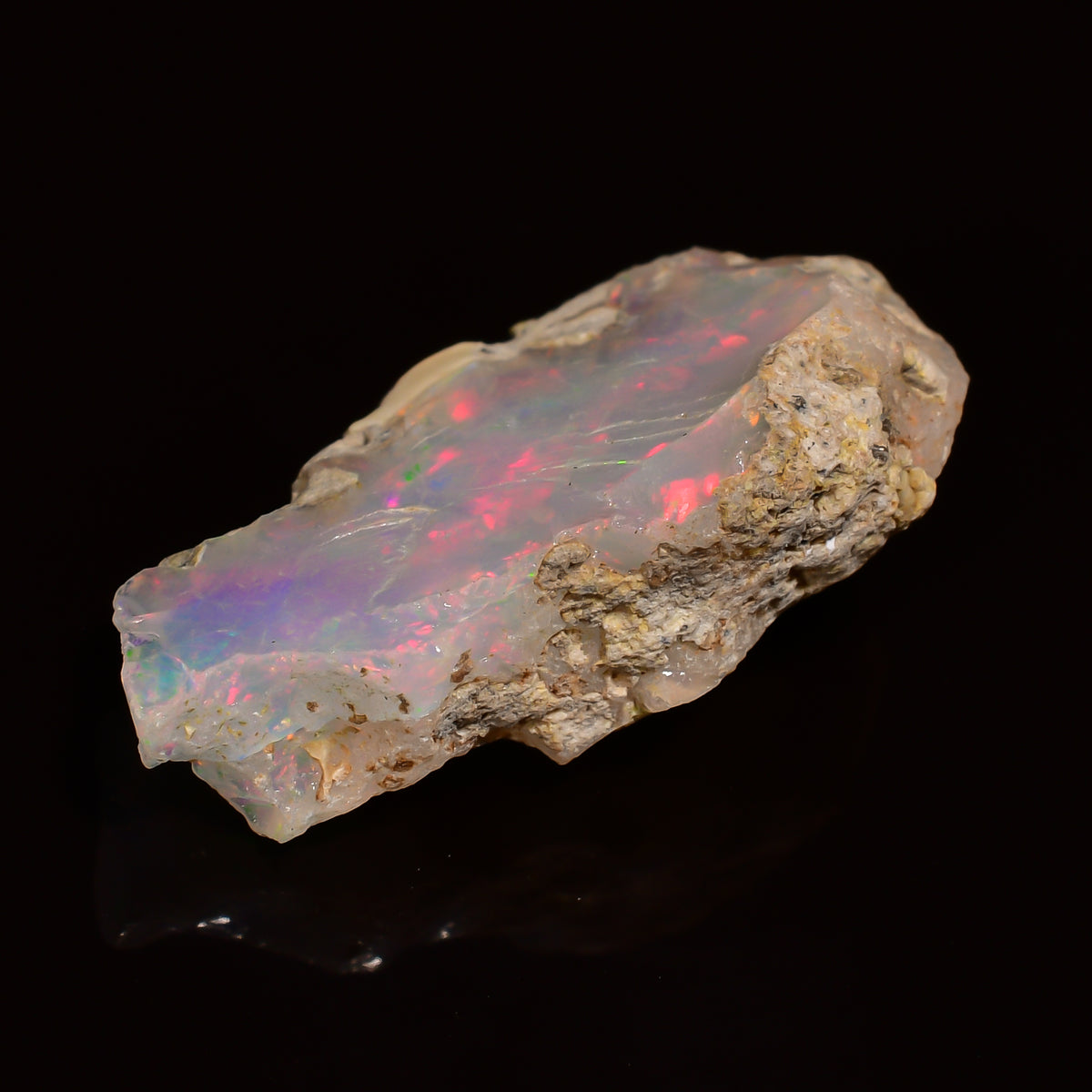 Awesome Top Grade Quality 100% Natural Welo Fire Ethiopian Opal Fancy Rough Loose Gemstone For Making Jewelry 20X11X7 MM 05.00 Cts. KR25-78 Sunkarton