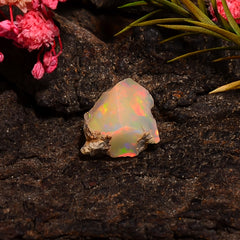 Excellent Top Grade Quality 100% Natural Welo Fire Ethiopian Opal Fancy Rough Loose Gemstone For Making Jewelry 10X10X8 MM 03.50 Cts. KR25-7 Sunkarton