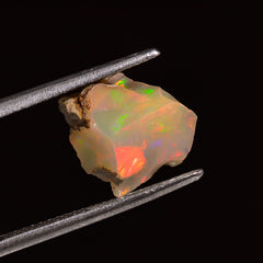 Excellent Top Grade Quality 100% Natural Welo Fire Ethiopian Opal Fancy Rough Loose Gemstone For Making Jewelry 10X10X8 MM 03.50 Cts. KR25-7 Sunkarton