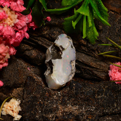 Dazzling Top Grade Quality 100% Natural Welo Fire Ethiopian Opal Fancy Rough Loose Gemstone For Making Jewelry 17X11X9 MM 05.00 Cts. KR25-81 Sunkarton