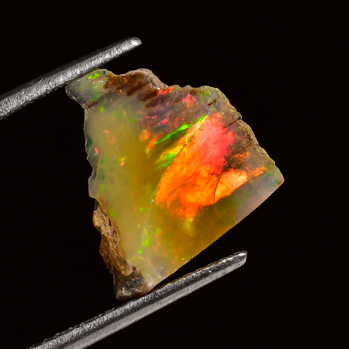 Exclusive Top Grade Quality 100% Natural Welo Fire Ethiopian Opal Rough Loose Gemstone For Making Jewelry 14X11X7 MM 03.50 Cts. KR25-83 Sunkarton