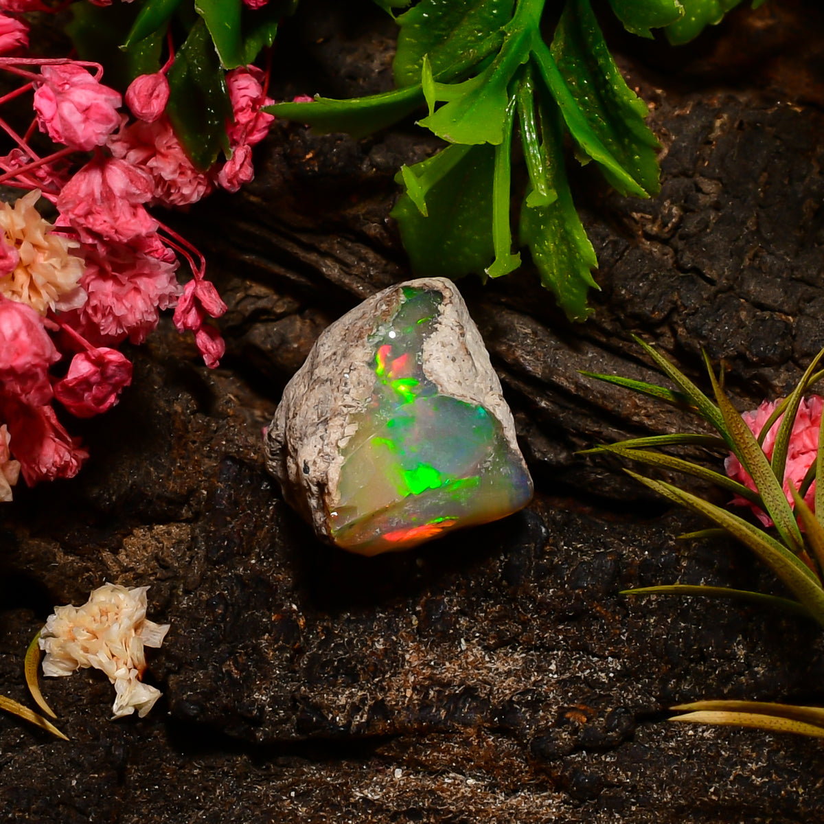 Elegant Top Grade Quality 100% Natural Welo Fire Ethiopian Opal Fancy Rough Loose Gemstone For Making Jewelry 18X12X11 MM 10.50 Cts. KR25-84 Sunkarton