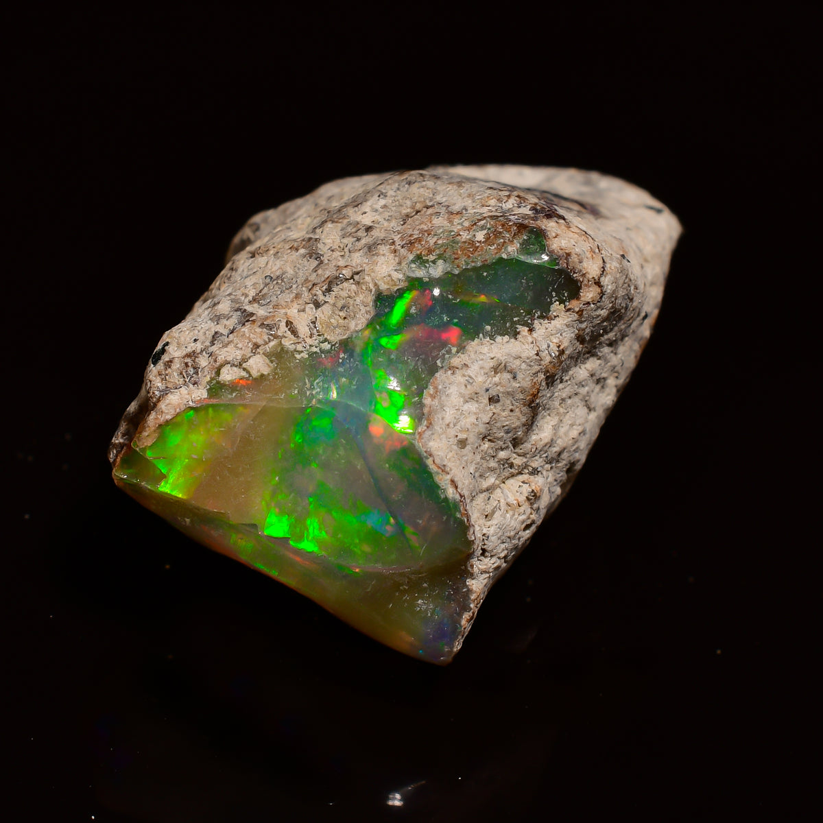 Elegant Top Grade Quality 100% Natural Welo Fire Ethiopian Opal Fancy Rough Loose Gemstone For Making Jewelry 18X12X11 MM 10.50 Cts. KR25-84 Sunkarton