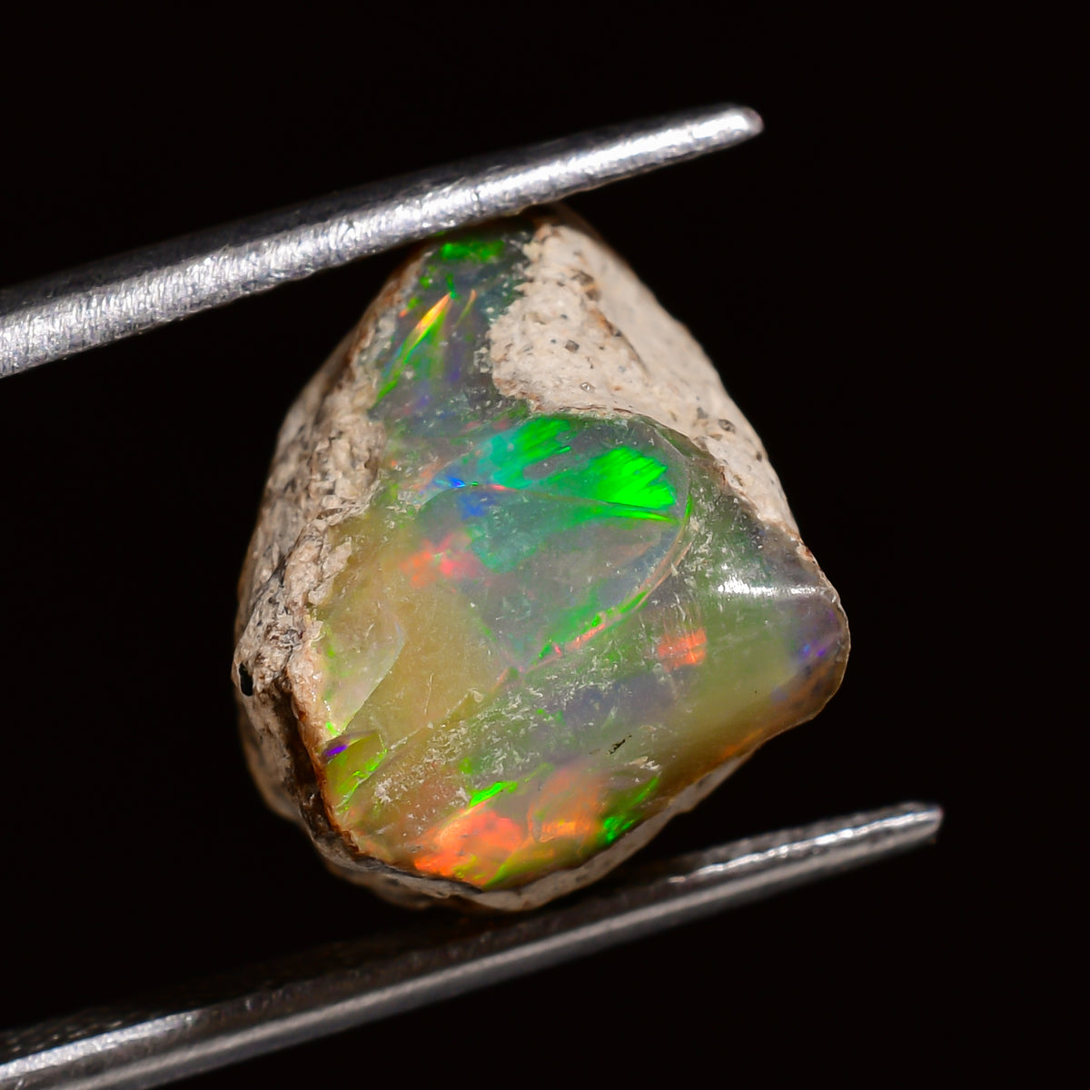Elegant Top Grade Quality 100% Natural Welo Fire Ethiopian Opal Fancy Rough Loose Gemstone For Making Jewelry 18X12X11 MM 10.50 Cts. KR25-84 Sunkarton