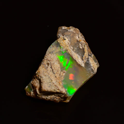 Fabulous Top Grade Quality 100% Natural Welo Fire Ethiopian Opal Fancy Rough Loose Gemstone For Making Jewelry 15X9X7 MM 04.00 Cts. KR25-85 Sunkarton