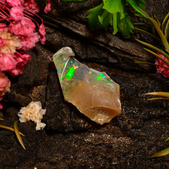 Gorgeous Top Grade Quality 100% Natural Welo Fire Ethiopian Opal Fancy Rough Loose Gemstone For Making Jewelry 20X11X6 MM 04.50 Cts. KR25-87 Sunkarton
