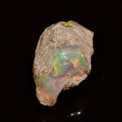 Immaculate Top Grade Quality 100% Natural Welo Fire Ethiopian Opal Rough Loose Gemstone For Making Jewelry 19X10X9 MM 05.50 Cts. KR25-88 Sunkarton