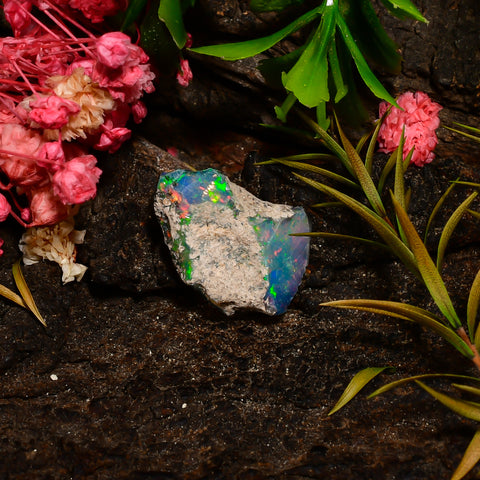 Incredible Top Grade Quality 100% Natural Welo Fire Ethiopian Opal Rough Loose Gemstone For Making Jewelry 16X12X7 MM 05.00 Cts. KR25-89 Sunkarton