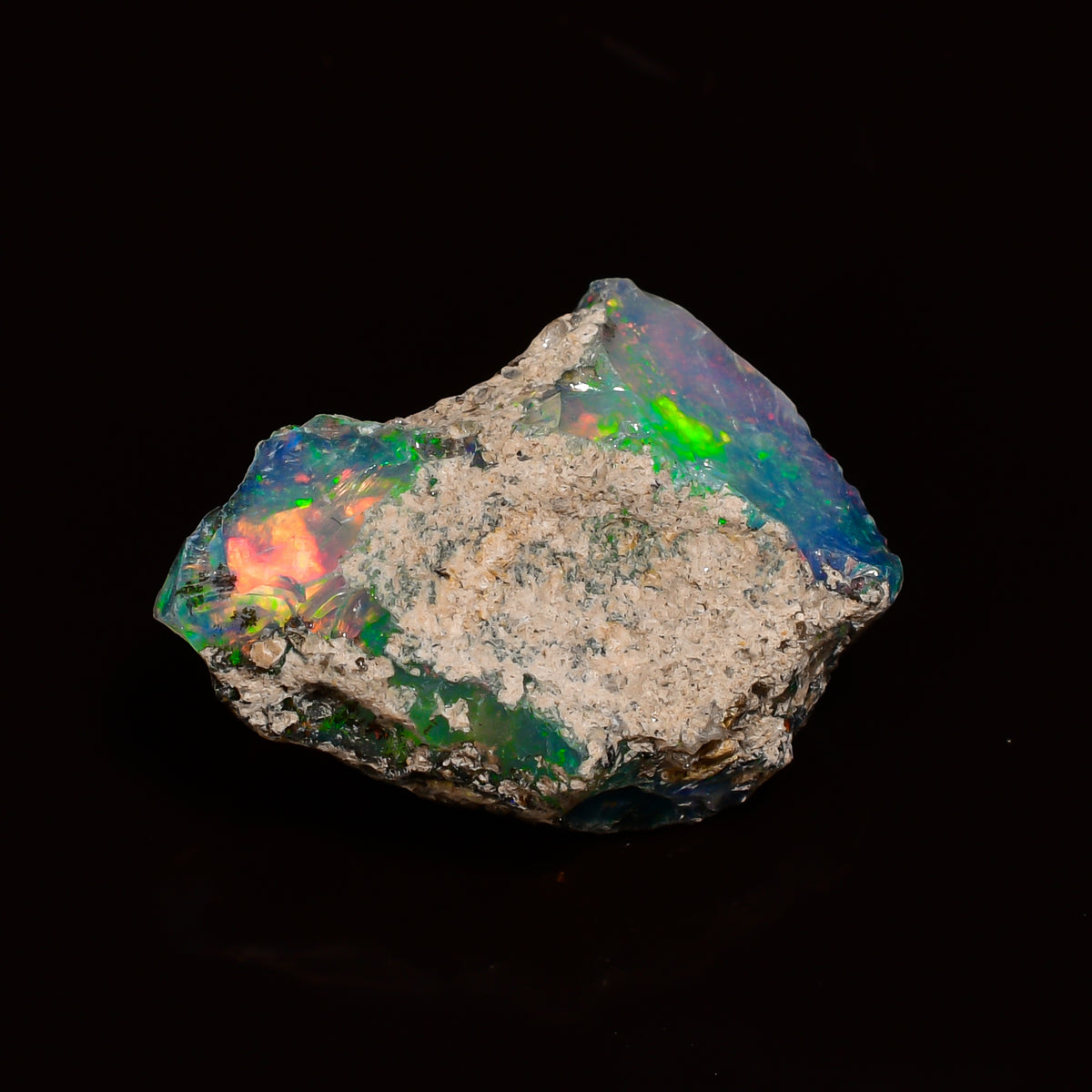 Incredible Top Grade Quality 100% Natural Welo Fire Ethiopian Opal Rough Loose Gemstone For Making Jewelry 16X12X7 MM 05.00 Cts. KR25-89 Sunkarton