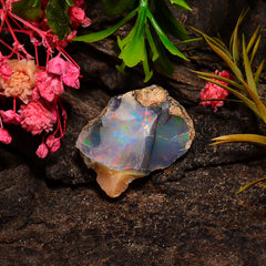 Exclusive Top Grade Quality 100% Natural Welo Fire Ethiopian Opal Rough Loose Gemstone For Making Jewelry 19X15X10 MM 10.50 Cts. KR25-8 Sunkarton