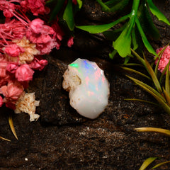 Marvellous Top Grade Quality 100% Natural Welo Fire Ethiopian Opal Rough Loose Gemstone For Making Jewelry 15X11X8 MM 04.00 Cts. KR25-90 Sunkarton