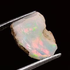 Marvellous Top Grade Quality 100% Natural Welo Fire Ethiopian Opal Rough Loose Gemstone For Making Jewelry 15X11X8 MM 04.00 Cts. KR25-90 Sunkarton