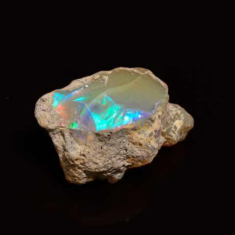 Splendid Top Grade Quality 100% Natural Welo Fire Ethiopian Opal Rough Loose Gemstone For Making Jewelry 18X12X10 MM 05.50 Cts. KR25-93 Sunkarton