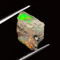 Tempting Top Grade Quality 100% Natural Welo Fire Ethiopian Opal Fancy Rough Loose Gemstone For Making Jewelry 15X9X8 MM 04.00 Cts. KR25-97 Sunkarton